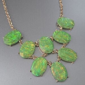 Elegant Green Opal Necklace